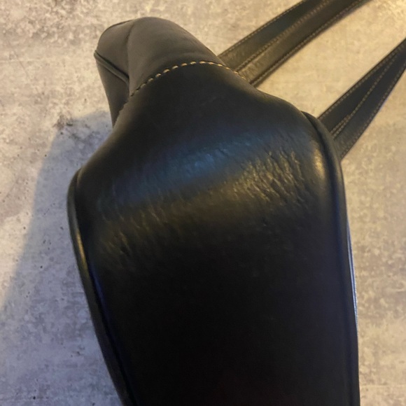 Authentic Vintage Coach A2S-7776 Hampton Lunch Tote Black Leather - Picture 9 of 11